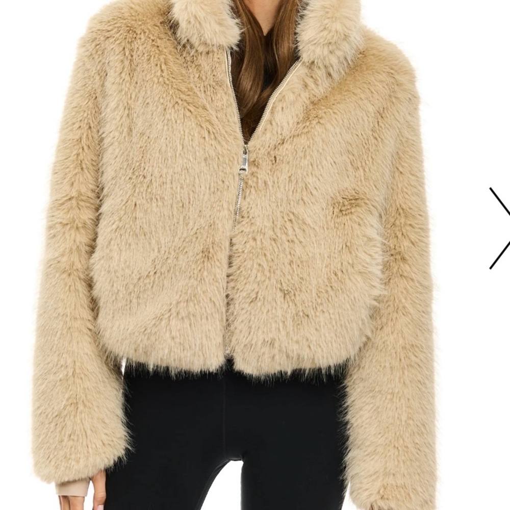 Stylish Tan Teddy Jacket